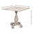 Antiqued Bistro Table in Grey Oak, Turned Pedestal For Sale - Image 12 of 12