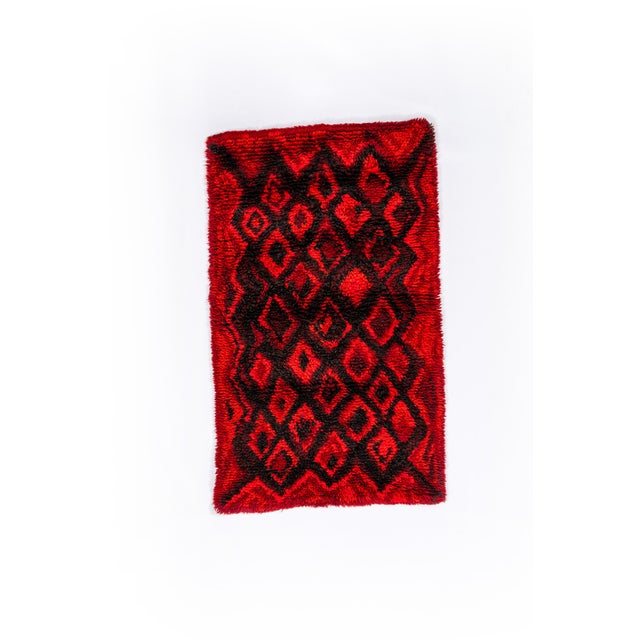 1970s Scandinavian Modern Rya Rug, 1970s For Sale - Image 5 of 5