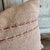 Mid-Century Modern Hand Stitched Wool Patchwork Pillow in Blush Wool With Insert For Sale - Image 3 of 4