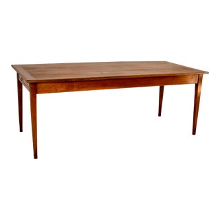 19th Century Chestnut Farm Table From France For Sale