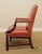 1990s Traditional Leather & Mahogany Tufted Armchair BucksEstateTraders 5 Out of 5 Stars For Sale - Image 6 of 10
