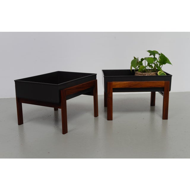 Mid-Century Danish Santos Rosewood Planters, 1960s, Set of 2 For Sale - Image 7 of 18