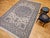 Ivory Vintage Exceptionally Fine Nain Area Rug, Hand-Knotted Wool & Silk, Floral Pattern, 7x11, Ivory & Blue For Sale - Image 8 of 18