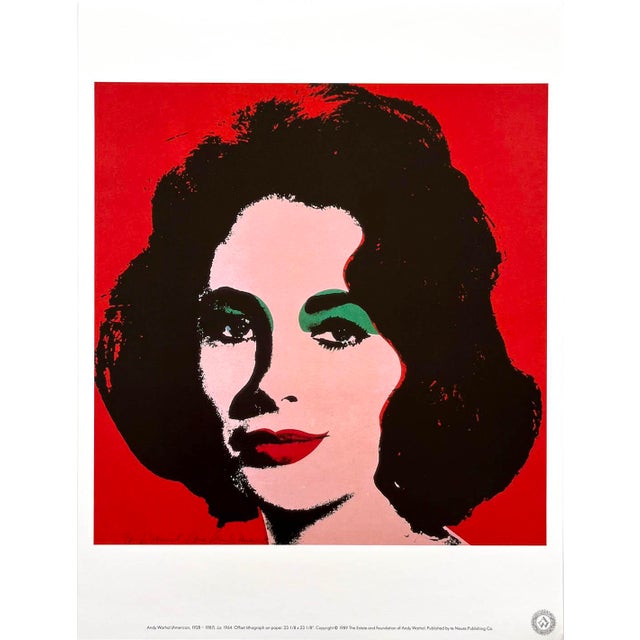Artist: Andy Warhol Country: USA Title: Elizabeth Taylor Printed: 1989 offset on high-quality smooth finish paper Marks:...