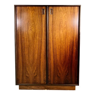 Danish Rosewood Gentleman’s Wardrobe / Chest For Sale