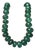 Epic Emerald Rondelle Necklace With 14k Gold For Sale
