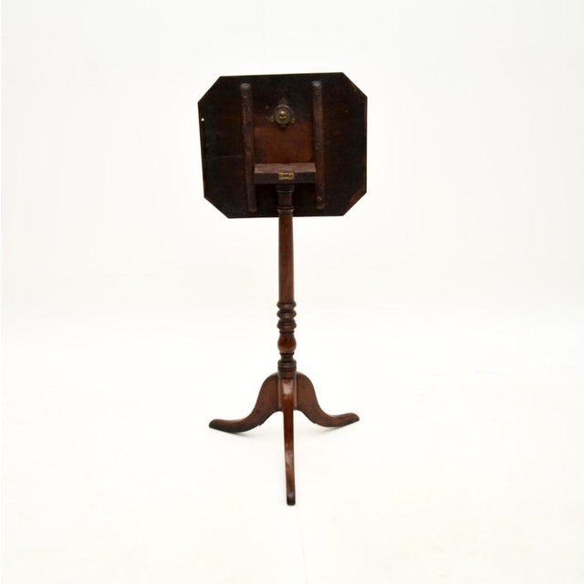 Wood Georgian Tilt Top Side Table, 1800s For Sale - Image 7 of 9