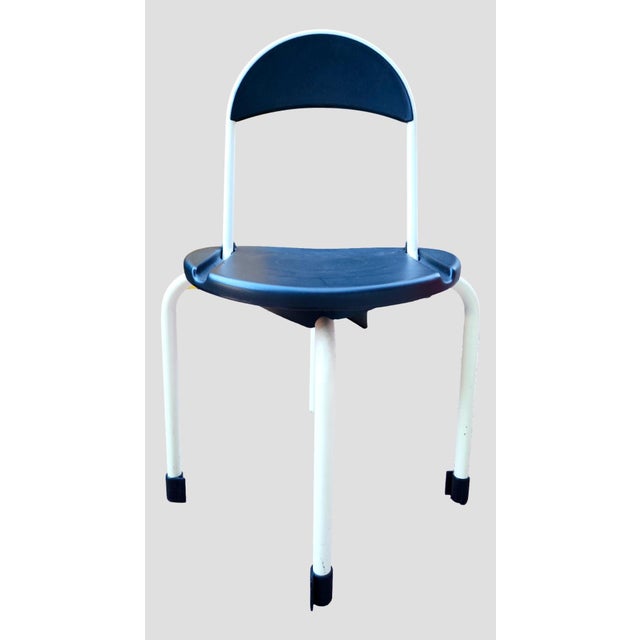 Metal Clack Model Chairs by Lucci & Orlandini for for Lamm, 1970s, Set of 6 For Sale - Image 7 of 12