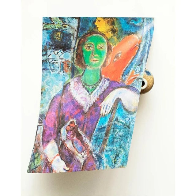 Marc Chagall 1972 After Marc Chagall "Portrait of Vava", Full-Color Parisian Print For Sale - Image 4 of 7