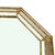 Large Vintage Venetian Hollywood Regency Octagonal Parclose Mirror with Glass and Brass Garlands, 1970s For Sale - Image 10 of 15