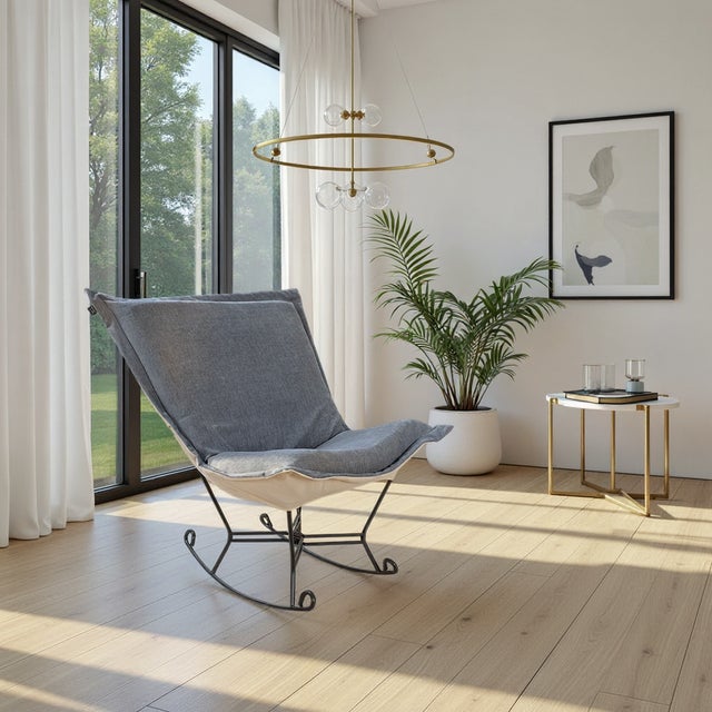 Komodo Breeze Puff Rocker and Frame For Sale In Chicago - Image 6 of 7