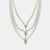 Mikimoto Classic Akoya Pearl Triple Strand Necklace with Diamonds 6-8 mm Akoya round, cultured pearls 34 round diamonds,...