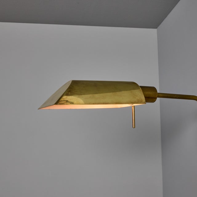 1970s Zonca Articulating Brass Wall Lamps - a Pair For Sale - Image 15 of 18