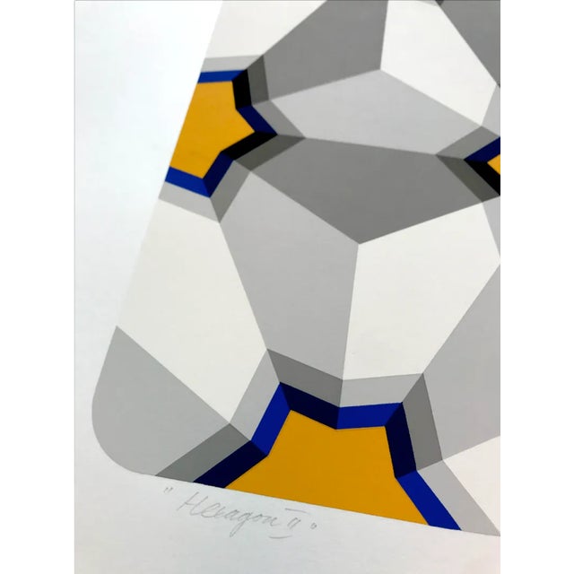 Mid-Century Modern Screen Print by Marco Spalatin, 1984 For Sale - Image 3 of 6