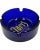 Contemporary Vintage Cobalt Blue Glass Claris Hotel Barcelona, Spain Ashtray For Sale - Image 3 of 12