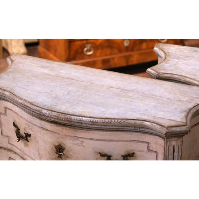 Pair of Early 20th Century French Louis XVI Revival Painted Nightstands Chests For Sale - Image 4 of 14