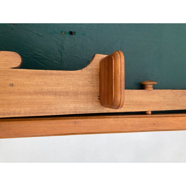 Arts & Crafts Vintage Oak Dresser Top Swing Mirror For Sale - Image 3 of 7