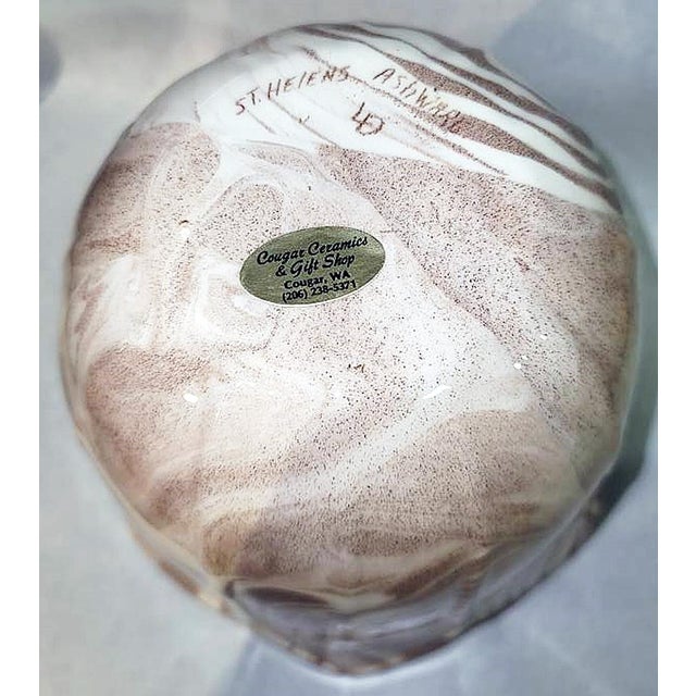 1980s Mt St Helens Ash Urn Planter Bowl For Sale In West Palm - Image 6 of 7