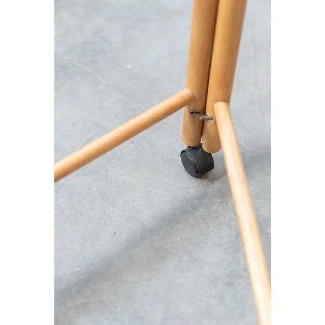 Beige Foldable Food Trolley by Jens Quistgaard, Denmark, 1960s For Sale - Image 8 of 12
