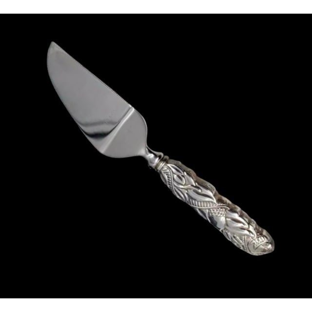 Traditional Tiffany & Co Estate Cheese Knife 7.125" & Pate Butter Spreader 6.5" Silver For Sale - Image 3 of 8