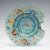 Moser Glassworks Late 19th Century Moser Turquoise Blue Glass Enameled Butterfly Bowl For Sale - Image 4 of 17