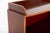 Regency Revival Open Front Waterfall Bookcase in Mahogany For Sale - Image 4 of 7