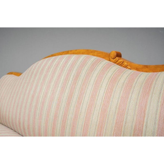Biedermeier Style Sofa in Birch, Early 20th Century For Sale - Image 15 of 17