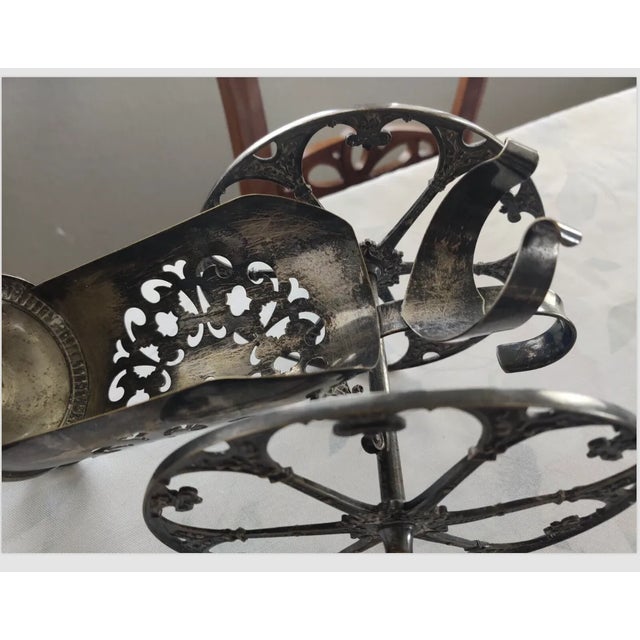 Late 19th Century Bottle Holder Trolley in Silver Metal, Germany Wmf For Sale - Image 9 of 12