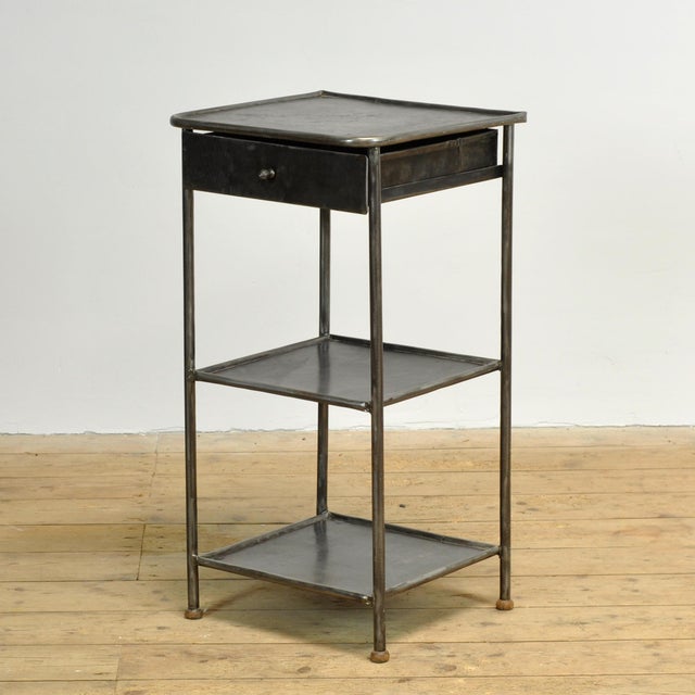 Vintage Iron Bedside Table, 1910s For Sale - Image 12 of 12