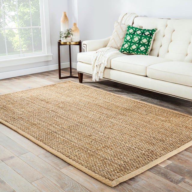 Jaipur Living Adesina Natural Solid Beige Area Rug 9′ × 12′ Chairish