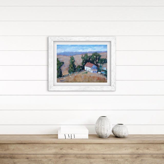 Quiet Places & Journeys — Harmony, CA Original oil painting by L. Haas, 12 x 9 in unframed linen panel, signed. A calm...