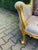 Late 20th French Louis XVI Gold and Velvet Settee For Sale - Image 9 of 12