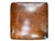 French Leather Ottoman Seat or Stool on Turned Walnut Frame For Sale - Image 9 of 11