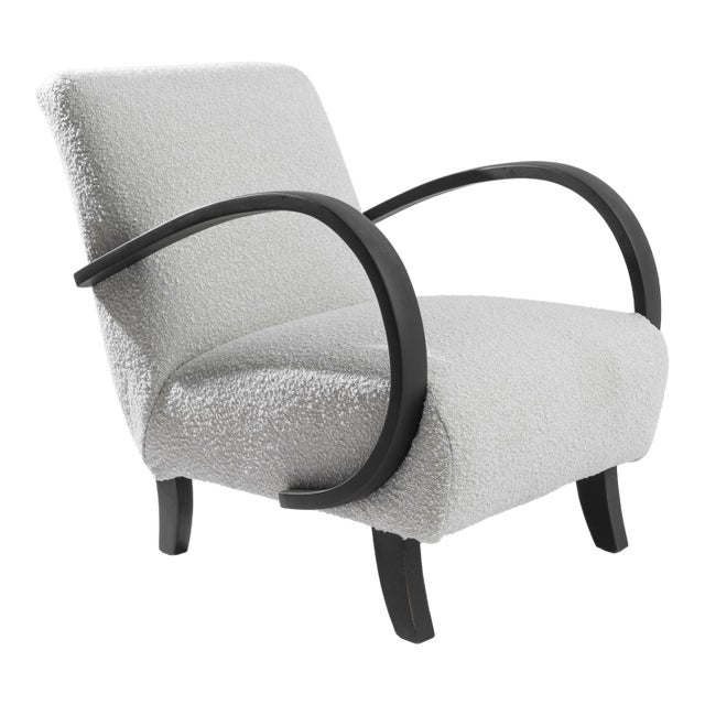 1960s Czech Wooden Armchair by J. Halabala For Sale