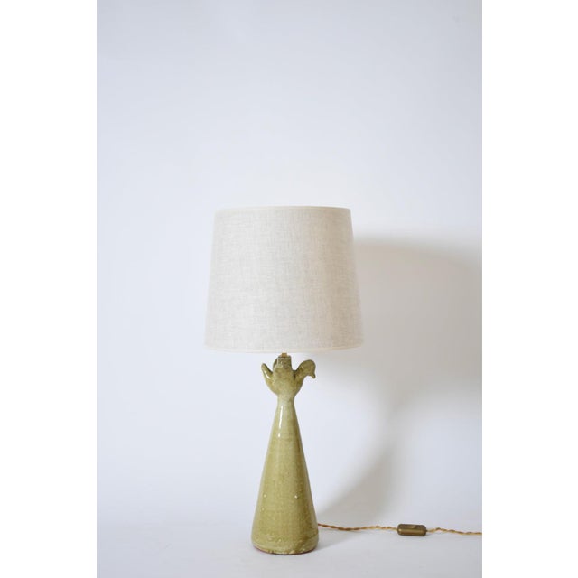 Brejos Beige Ceramic Lamp by Barracuda Interiors For Sale - Image 6 of 6