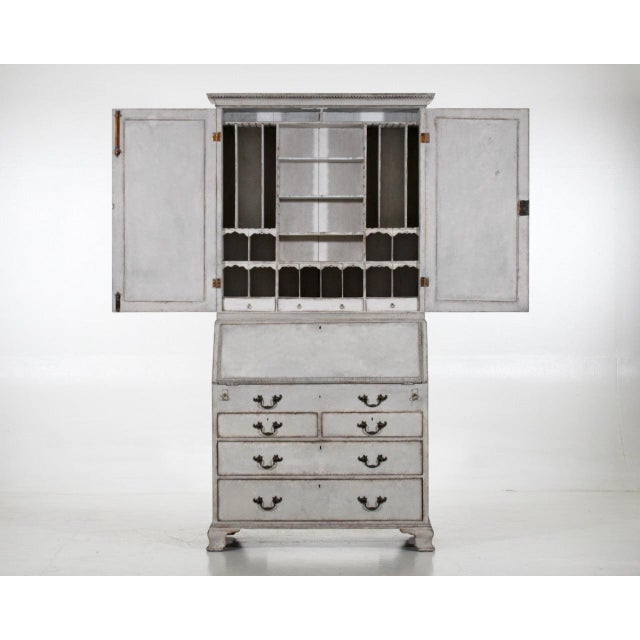 Scandinavian 2-Part Secretary, 1770s For Sale - Image 14 of 18