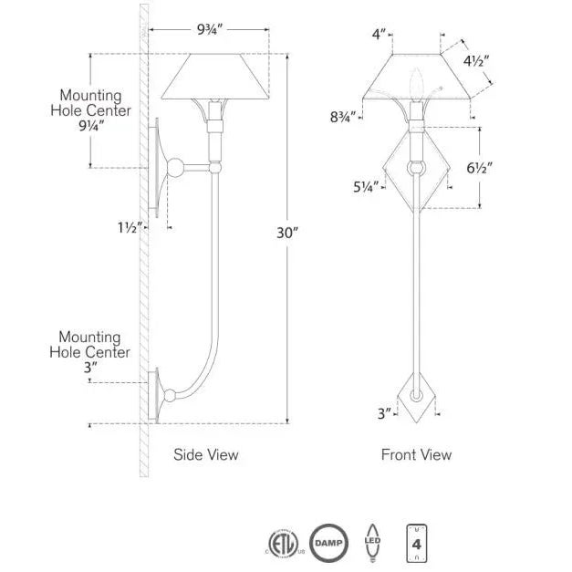 Traditional Thomas O'Brien for Visual Comfort Signature Turlington XL Sconce in Hand-Rubbed Antique Brass with Hand-Rubbed Antique Brass Shade For Sale - Image 3 of 3