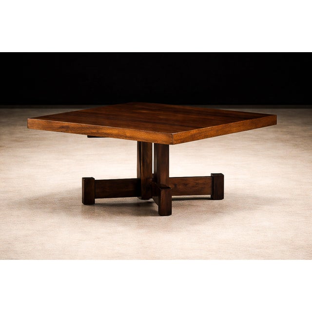 Brazilian Modern Square Coffee Table in Rosewood, Tora, 1960s For Sale - Image 11 of 11