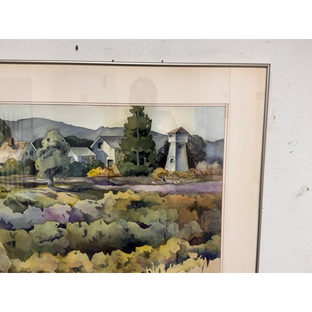 Paint Charlotte Panton Rossi Home Place Framed Watercolor, Circa 1996 For Sale - Image 7 of 12