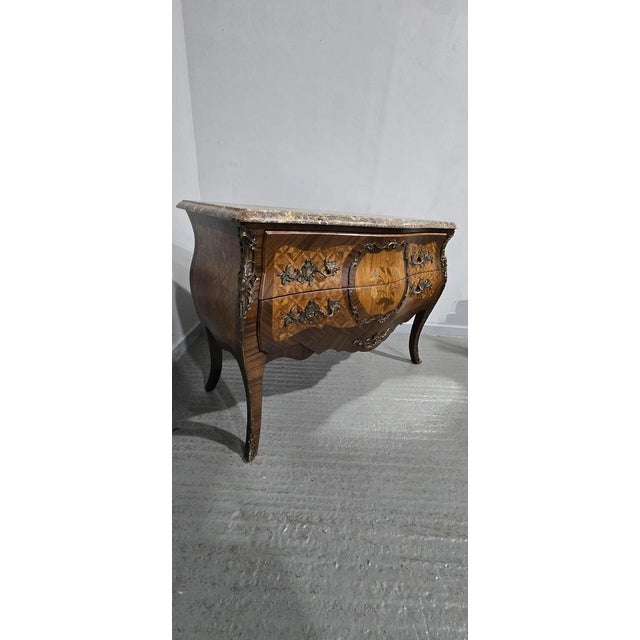 Large French Marquetry Commode For Sale - Image 3 of 14