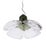 Tulip Pendant Lamp in Green and Clear Murano Glass by Carlo Nason for AV Mazzega, Italy, 1960s For Sale - Image 9 of 12