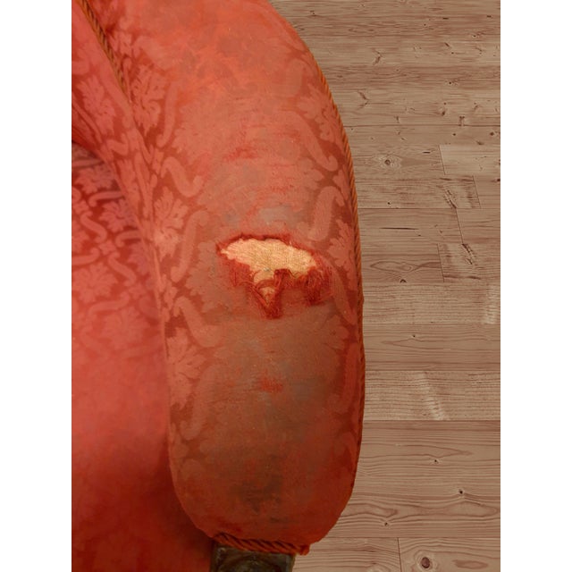 Wood French Louis Philippe Armchair in Mahogany For Sale - Image 7 of 15