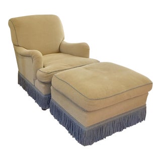 Howard Chairs' Armchair and Ottoman Set For Sale