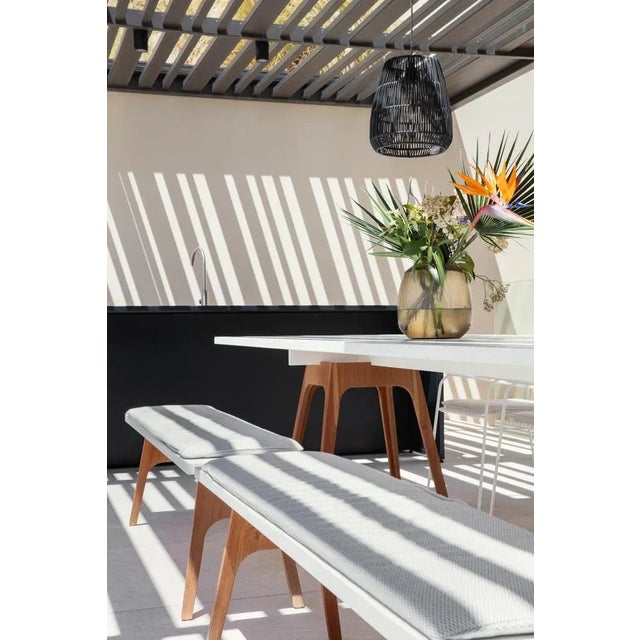 Marina White Dining Table by Cools Collection For Sale - Image 6 of 8