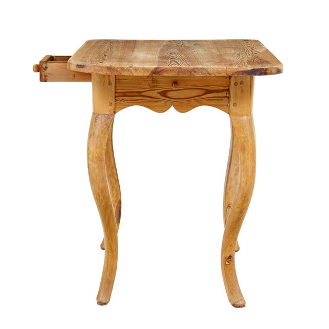 Wood 19th Century Rococo Revival Swedish Side Table, 1840s For Sale - Image 7 of 9