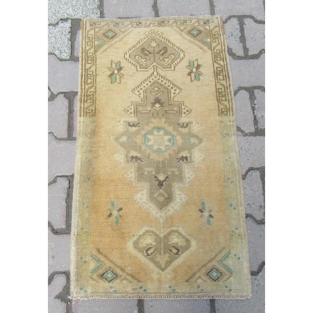 Handknotted Vintage rug from Konya region of Turkey. Approximately 45-55 years old.In very good condition.