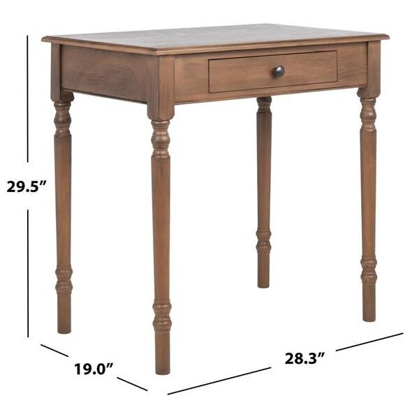 Arina 1 Drawer Desk - Brown For Sale In Philadelphia - Image 6 of 11