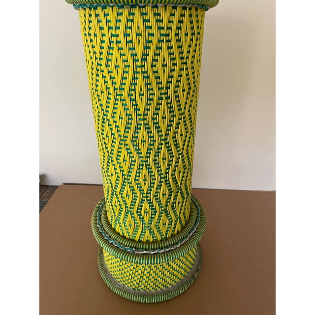 Vintage Umbrella Stand in Green, 1950s For Sale - Image 4 of 8