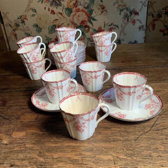 1930s Porcelain Mocha Service, Set of 26 For Sale - Image 5 of 18