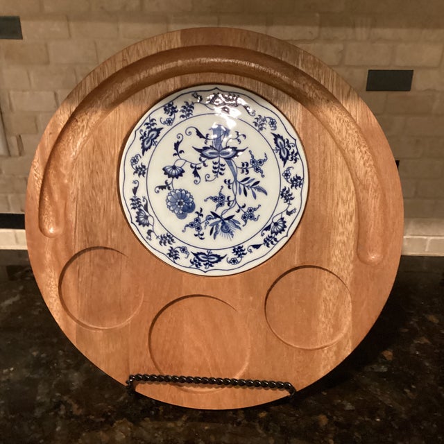 1970s Vintage Teakwood Cheese Board For Sale - Image 5 of 5